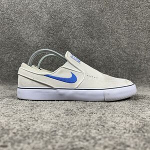 Nike SB Stefan Janoski+ FN5893-101 Mens 9 White Royal Blue Slip On Skate Shoes
